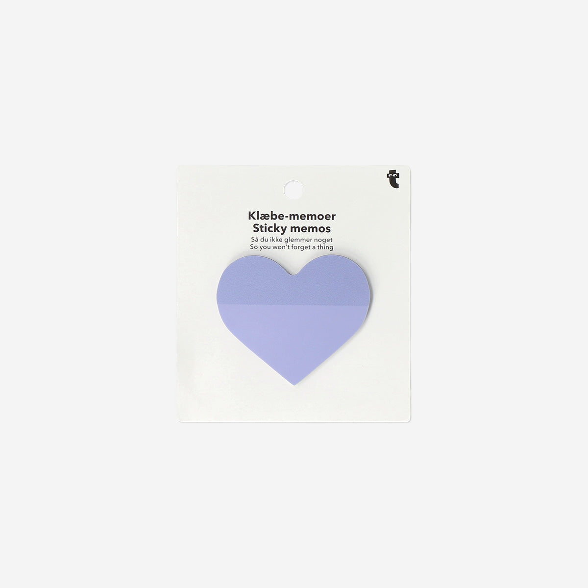 Transparent heart sticky memos
