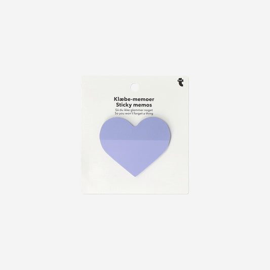 Transparent heart sticky memos