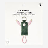 USB C charging cable with keyring