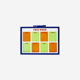 Weekly planner board with marker