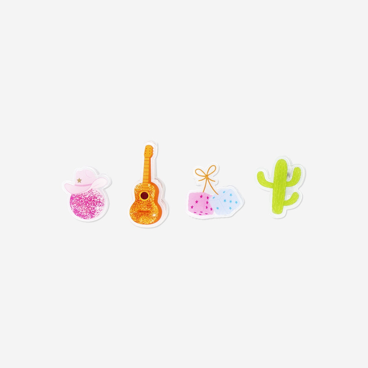 Western themed clips - 4 pcs