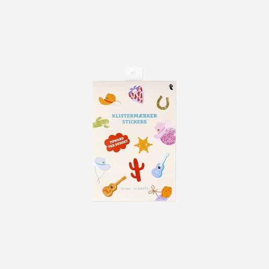 Western themed stickers