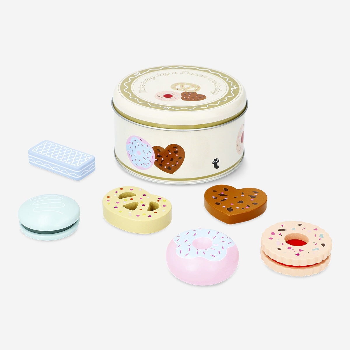 Wooden biscuits. 6 pcs