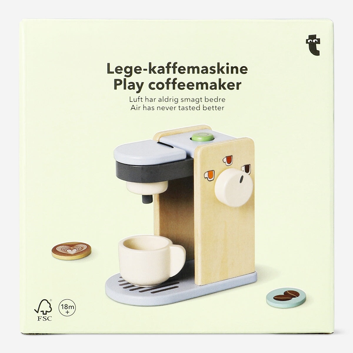 Legekaffemaskine i træ