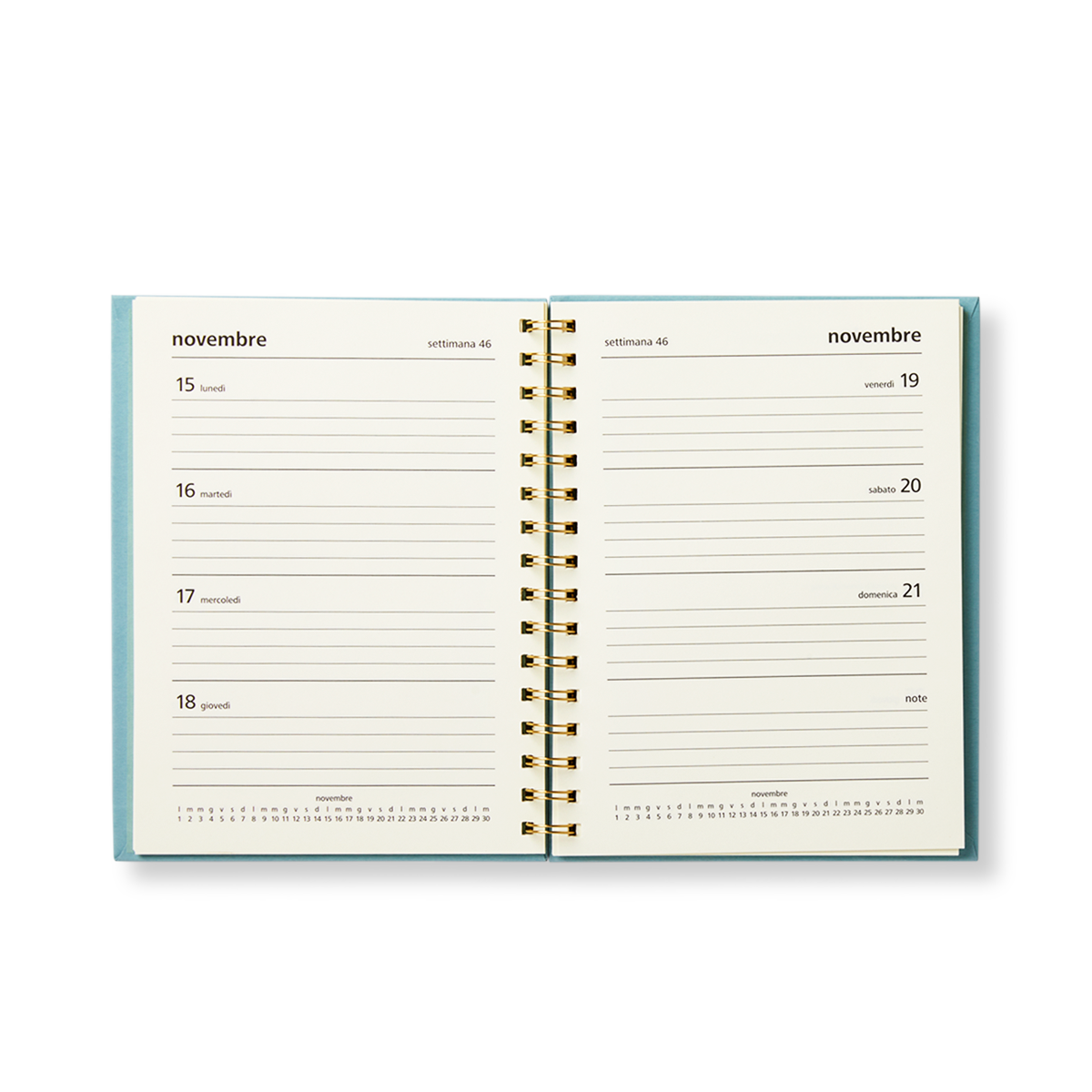Study planner. Italian