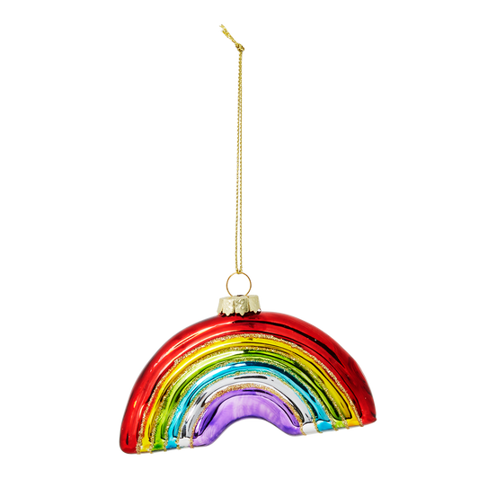 Christmas bauble. Rainbow