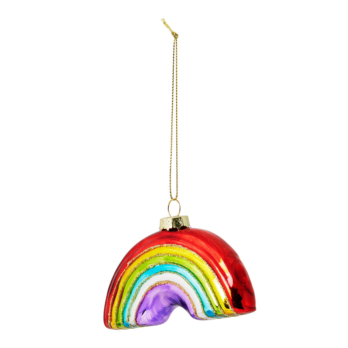 Christmas bauble. Rainbow