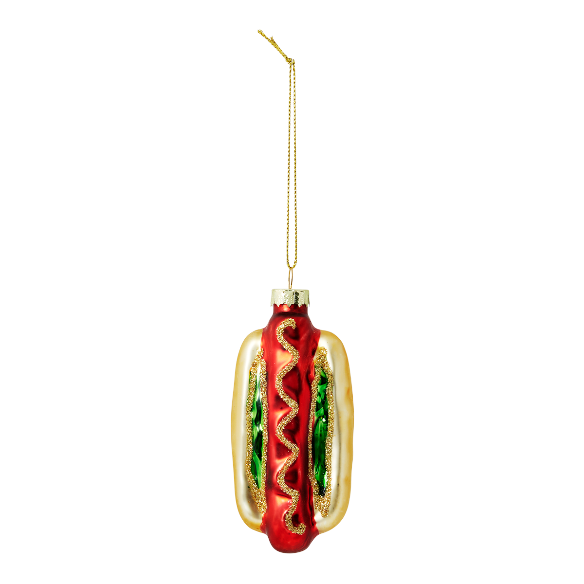 Christmas bauble. Hotdog