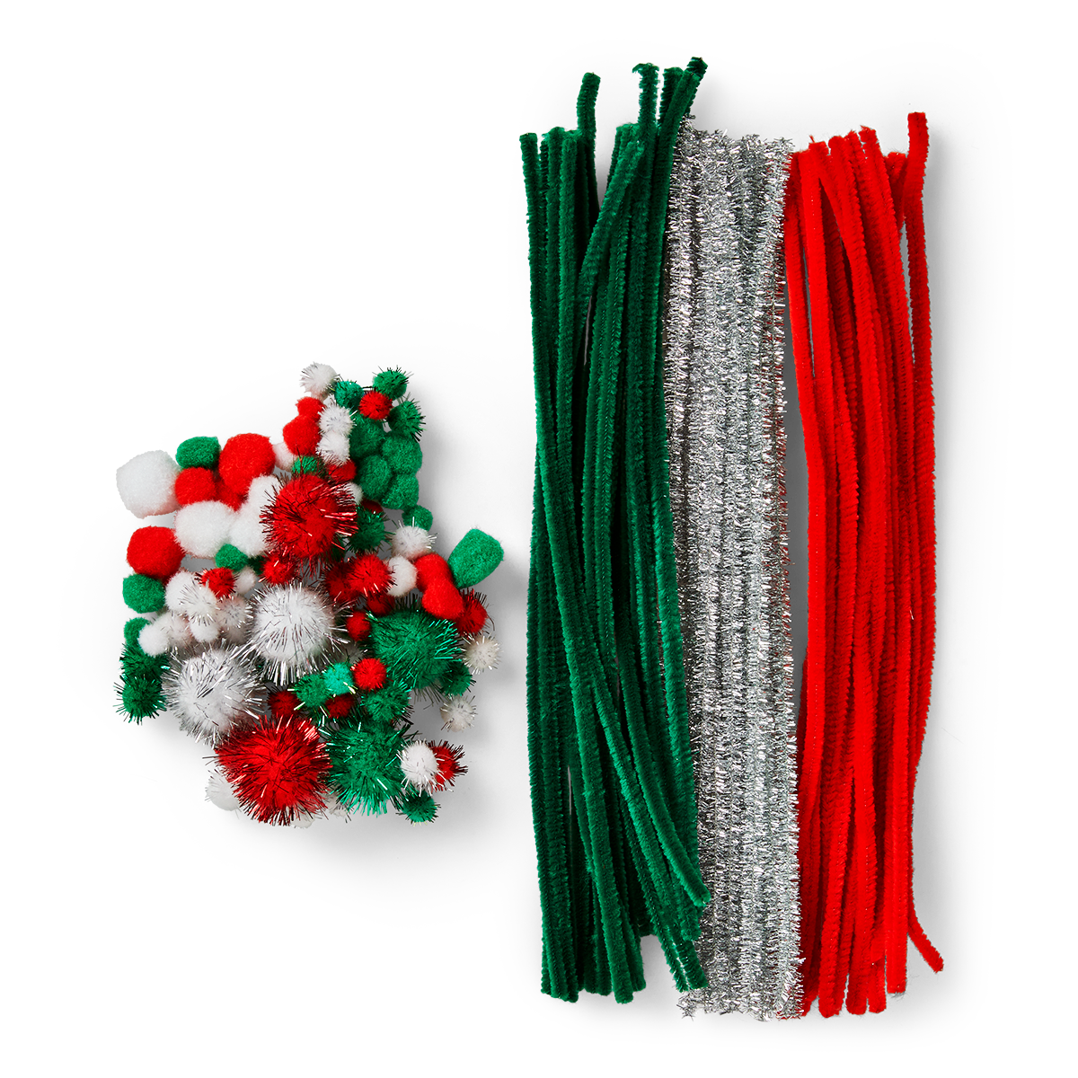 Pompons und Pfeifenreiniger