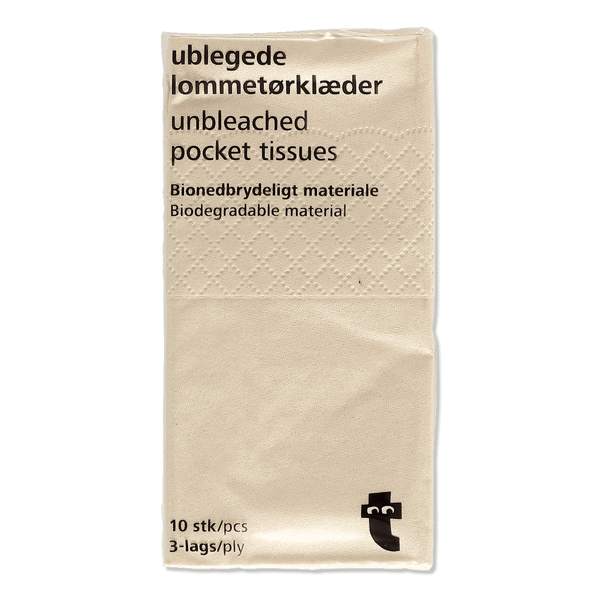 Unbleached paper tissues