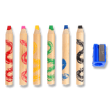Oil-based pencil crayons