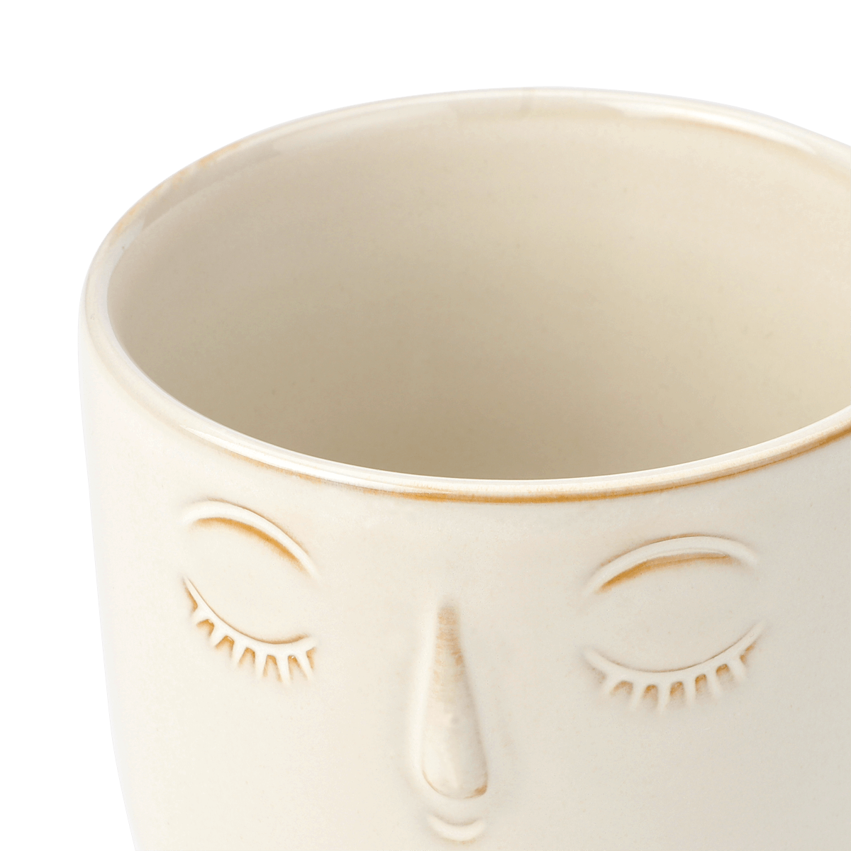 Vase with face. 12 cm