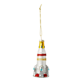 Christmas bauble. Space rocket