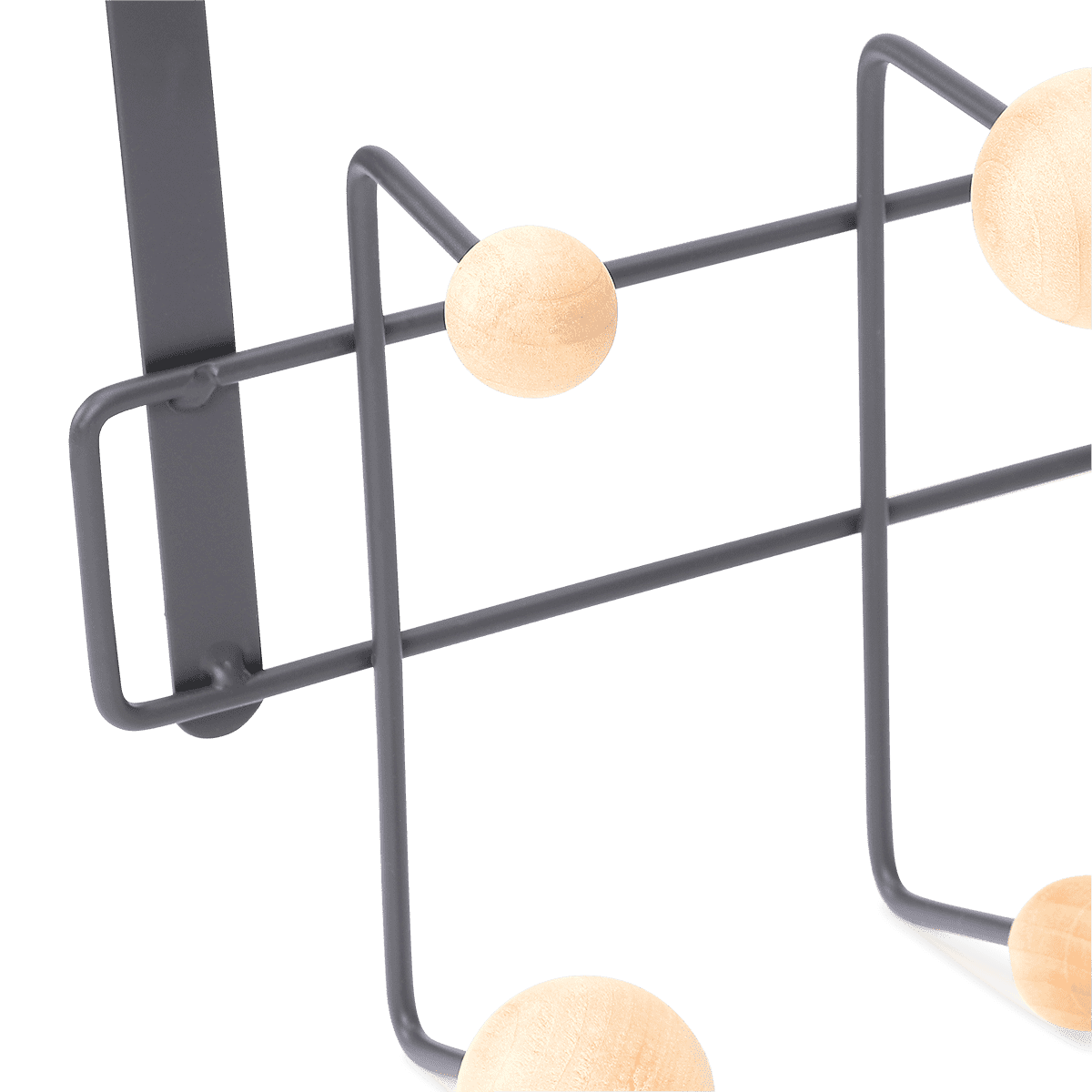 Hook rack for a door