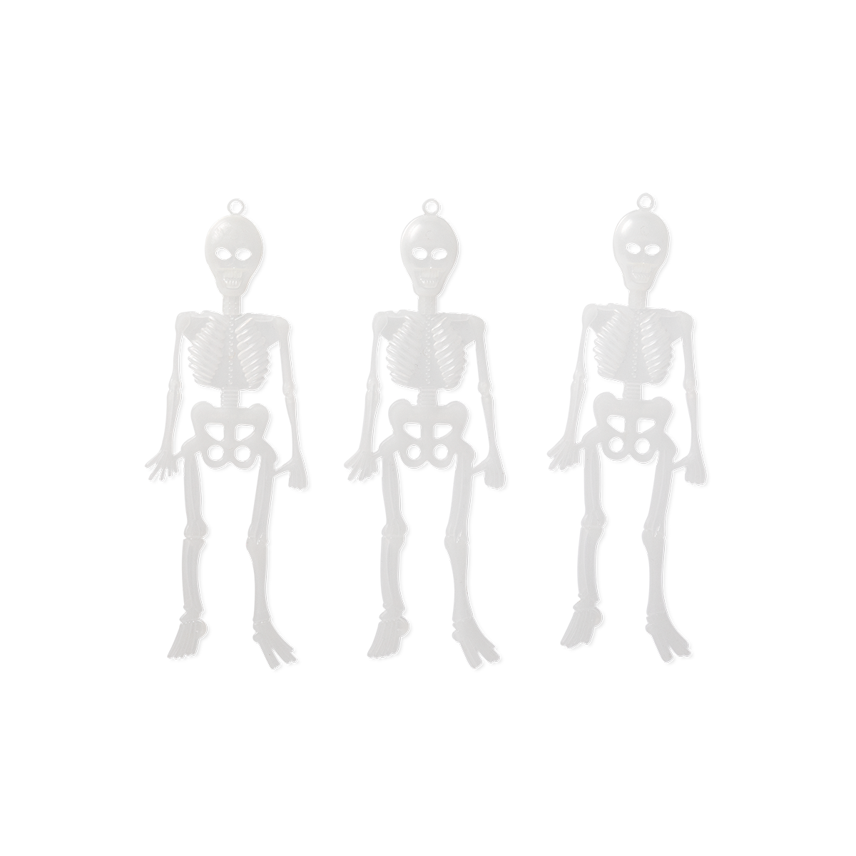 Glow-in-the-dark skeletons