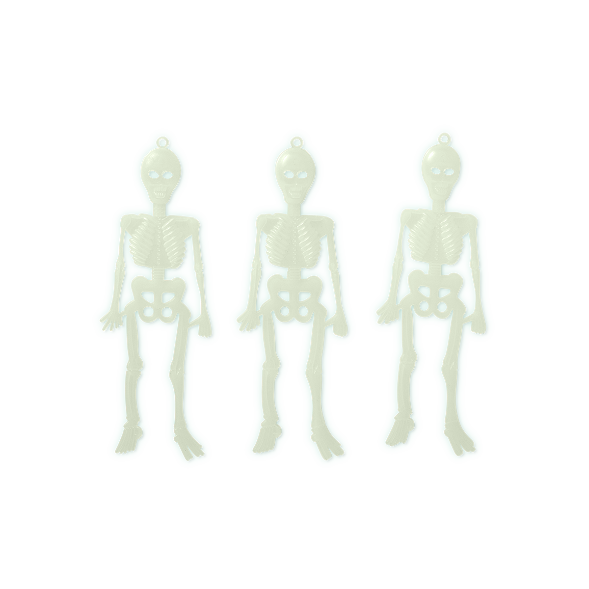Glow-in-the-dark skeletons