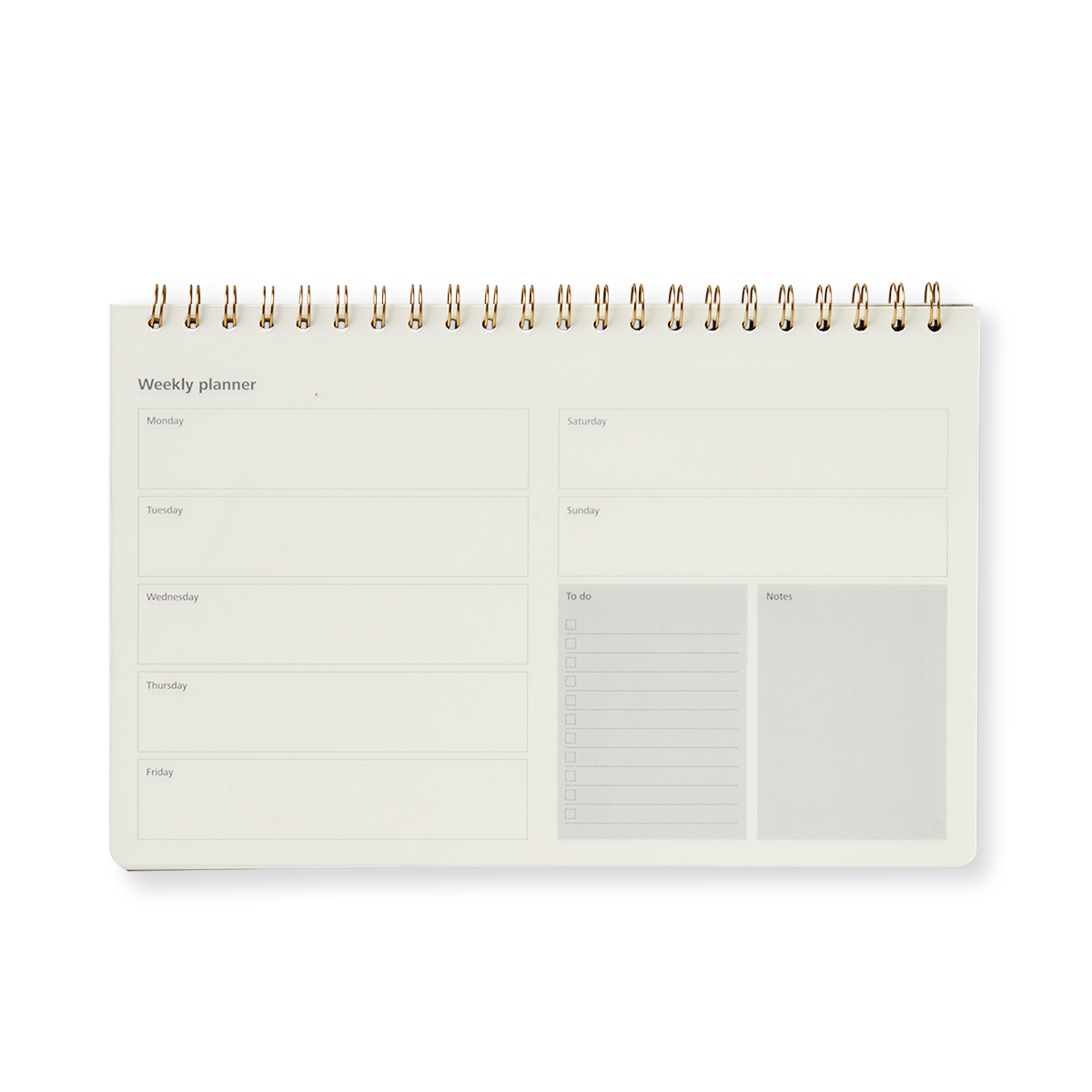 Weekly planner