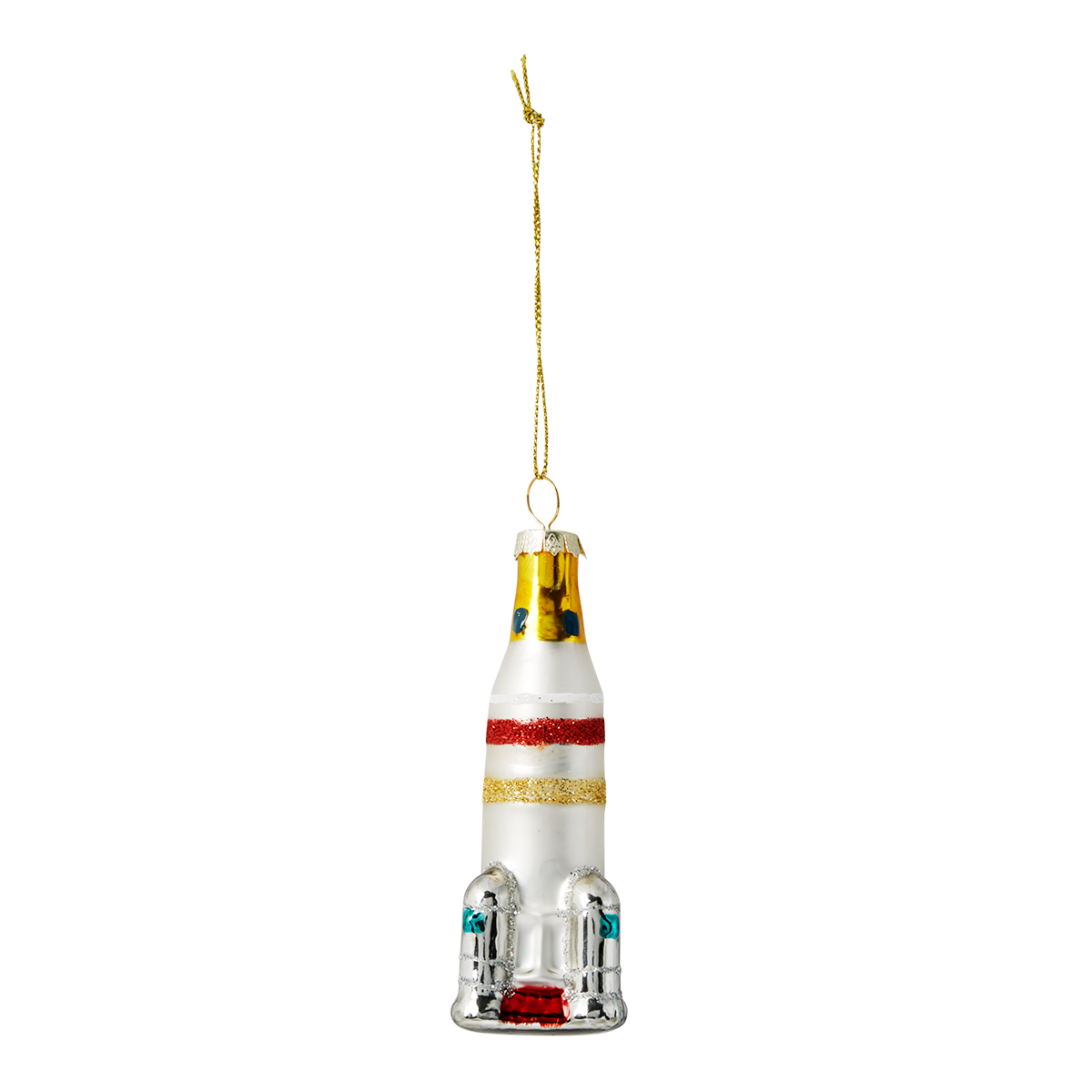 Christmas bauble. Space rocket