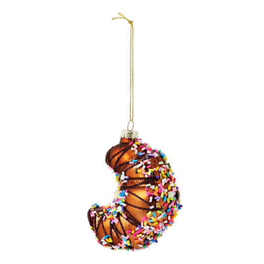 Christmas bauble. Croissant