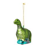 Christmas bauble. Green dino