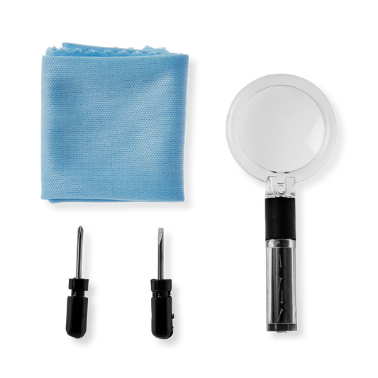 Screwdriver set for glasses