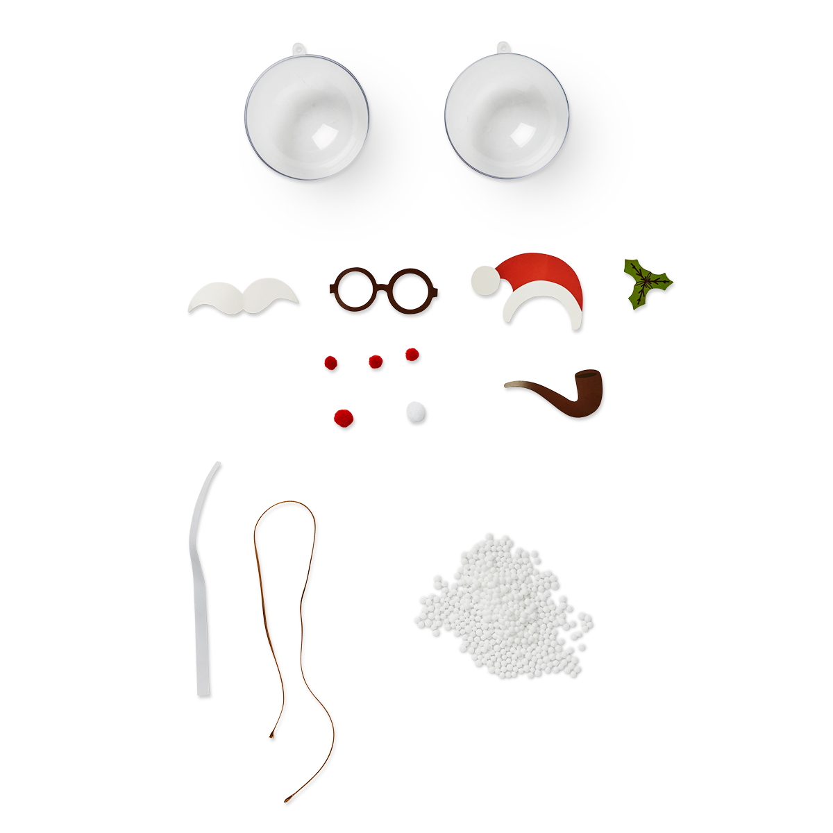 DIY Christmas bauble. Santa claus