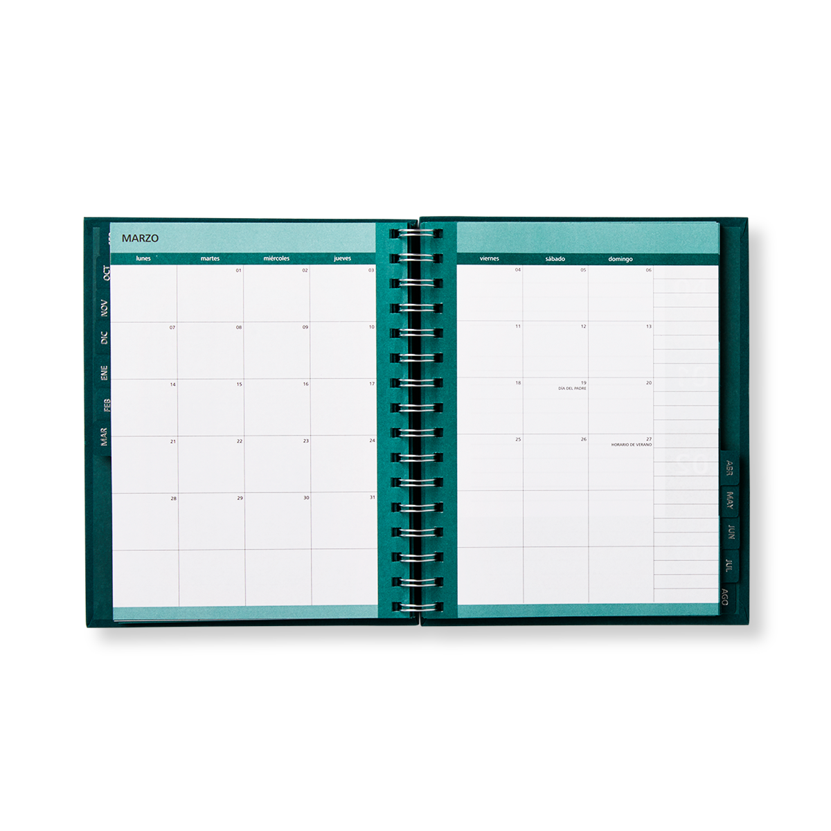 Study planner. Spanish