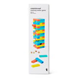 Stacking tower game with numbers