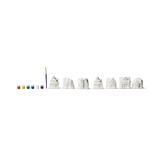 Pain-your-own Christmas village