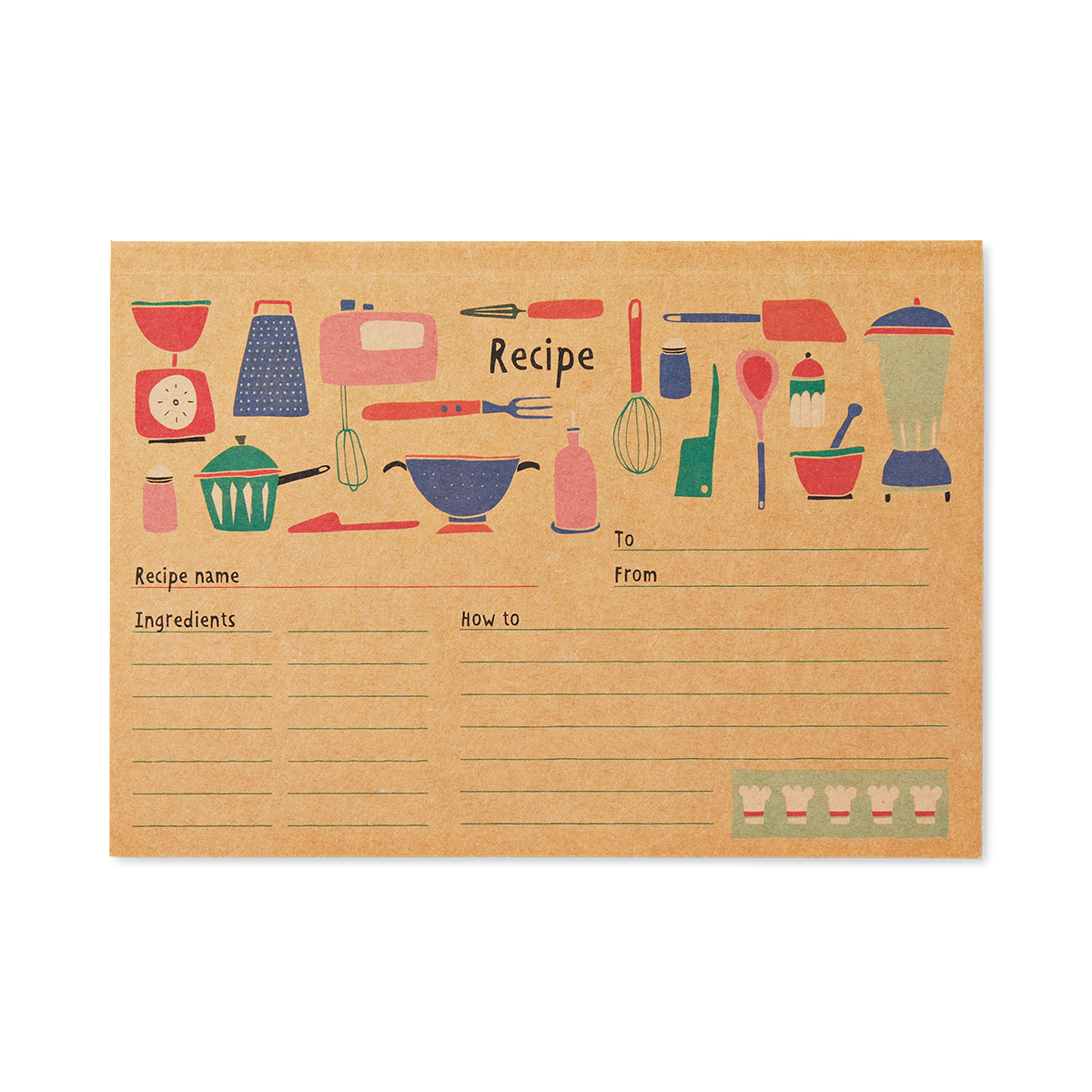 Recipe book. A5