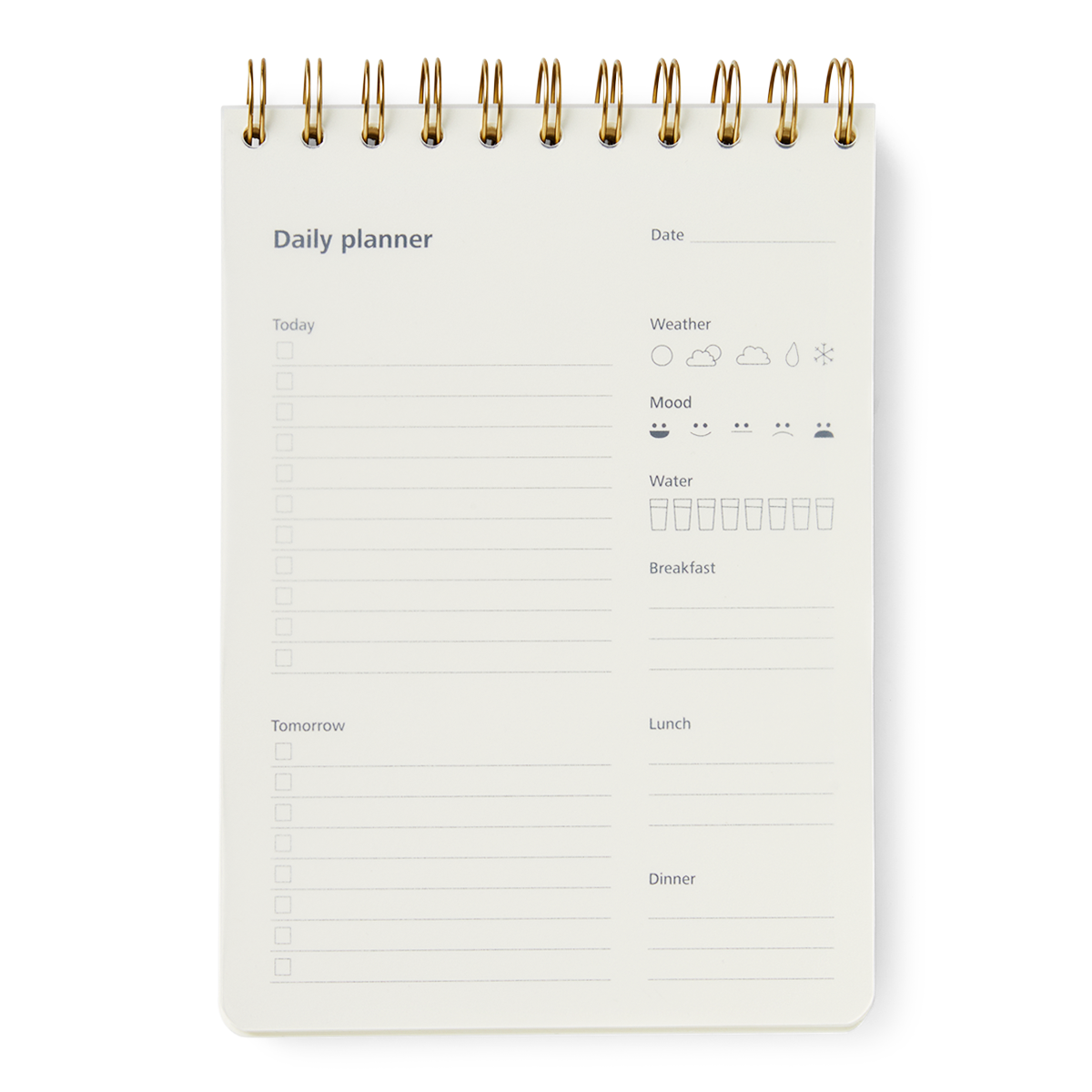 Daily planner pad