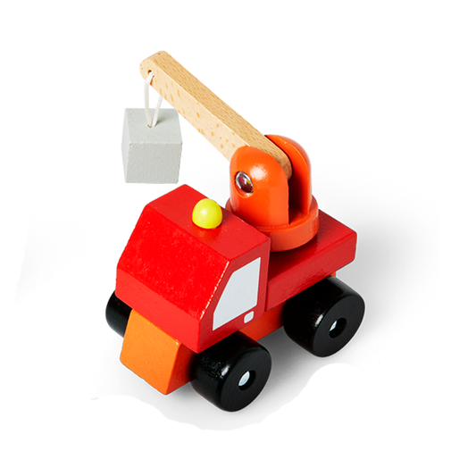 Wooden construction car