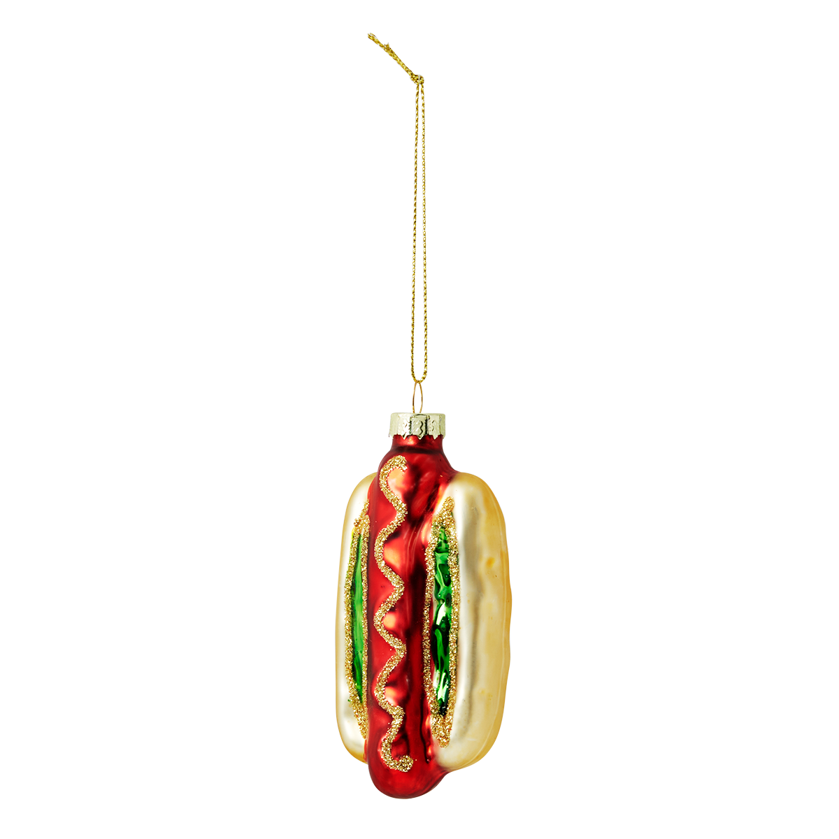 Christmas bauble. Hotdog