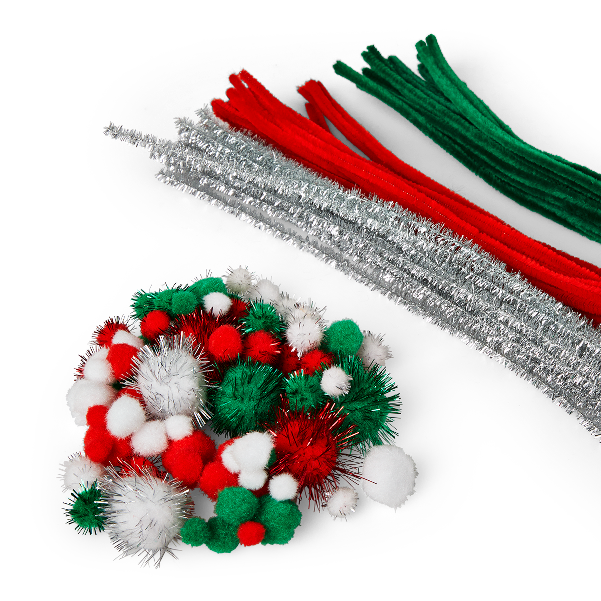 Pompons und Pfeifenreiniger