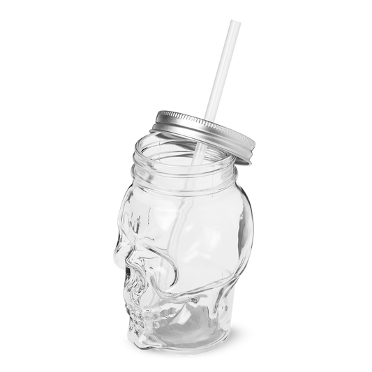 Becher mit Deckel und Strohhalm