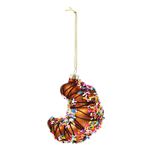 Christmas bauble. Croissant