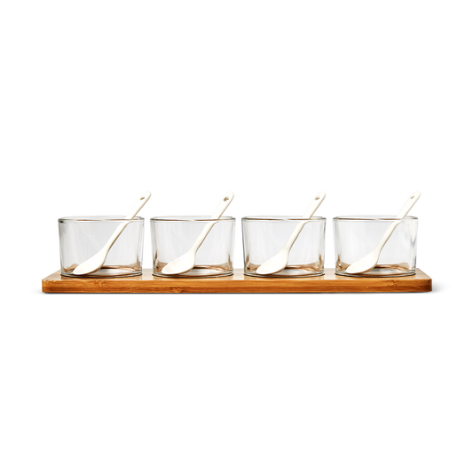 Tray with serving bowls