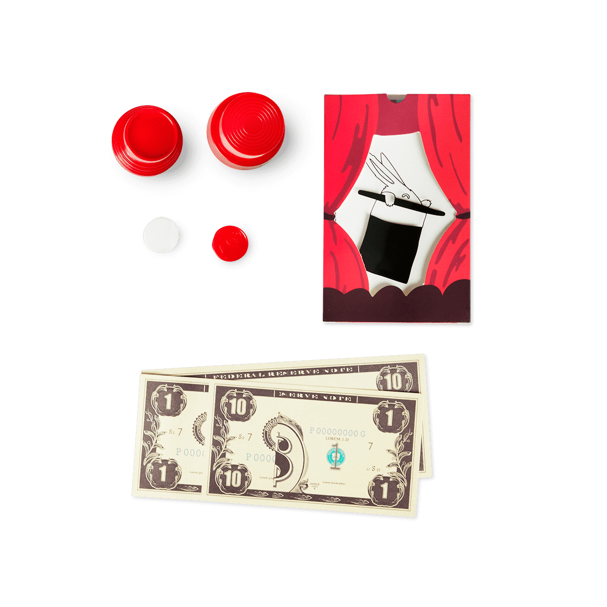 Magic trick set