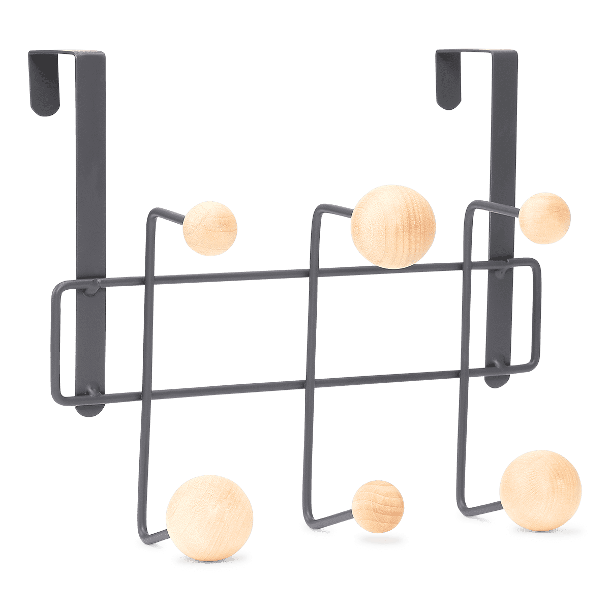 Hook rack for a door