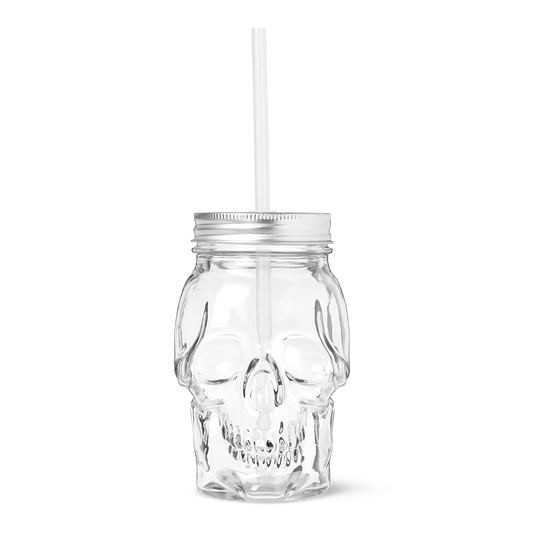 Becher mit Deckel und Strohhalm